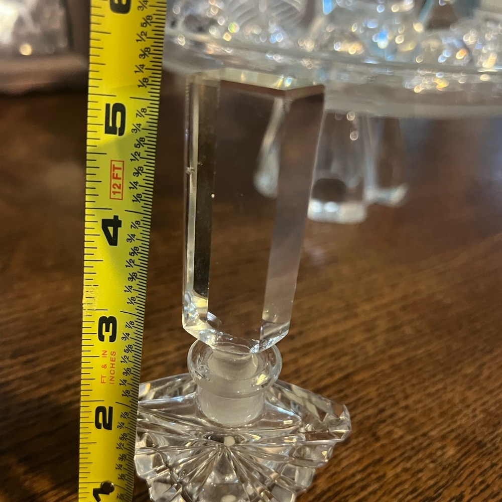 Antique Clear Glass Perfume Bottle - Picture 7 of 7